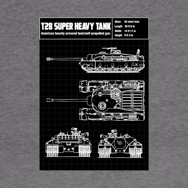 T 28 SUPERHEAVY TANK by theanomalius_merch